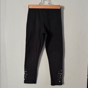 Carter's Black Fleece Leggings Set Sz 6/6X